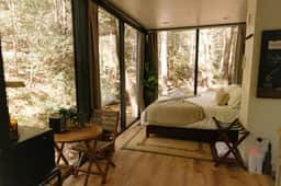 Modern Mirror Home| Creek| Hot-tub | Glass House3